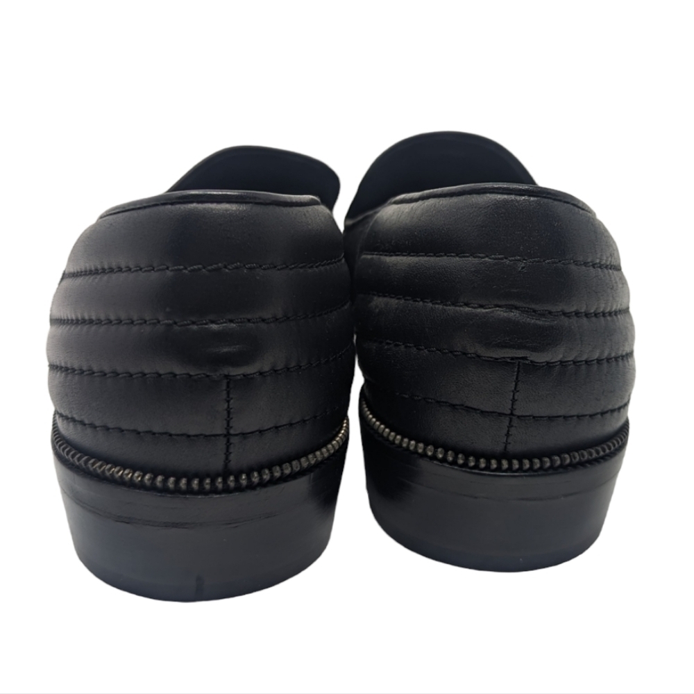 NEW The Kooples Star Studded Black Velvet & Leather Loafers Size 40 - Picture 4 of 6